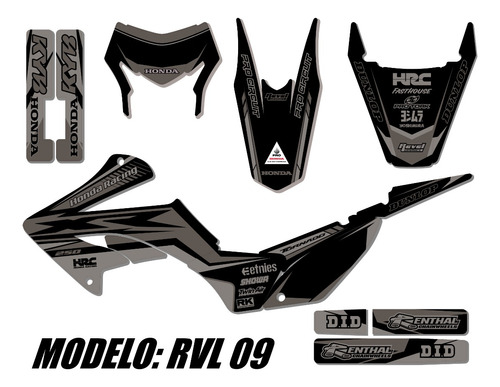 Kit Calcos Gráfica Honda Tornado 2023 - Laminadas! - Rvl 09