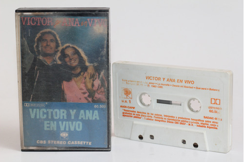 Cassette Victor Manuel Y Ana Belén En Vivo 1983