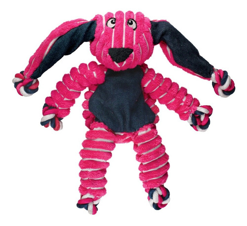 Juguete de peluche Kong Floppy Knots Bunny para perros G, color rosa