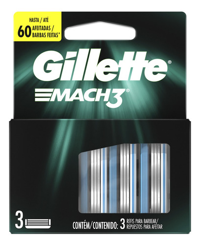 Repuestos para afeitar Gillette Mach3 3 u