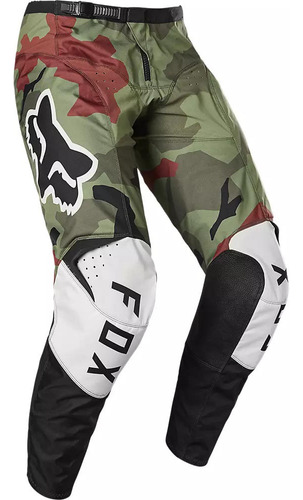 Pantalon Moto Niño 180 Bnkr Camo Verde Fox