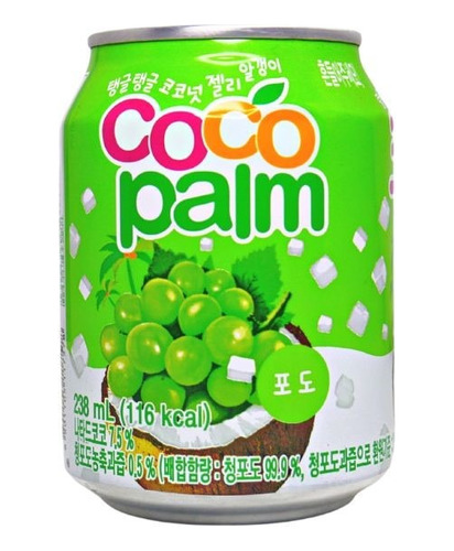 Bebida Coreana Coco Palm 5 Piezas 238ml Haitai