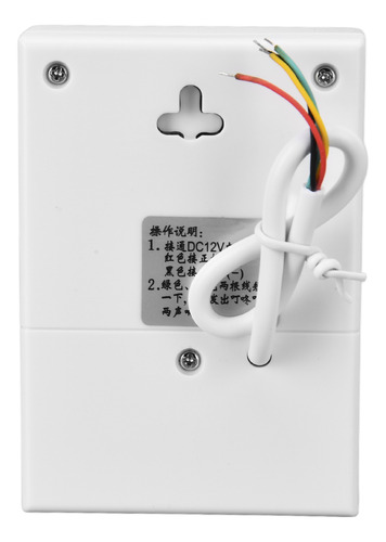 Toque Eletrônico Com Fio Dingdong Doorbell 12v 90db Branco