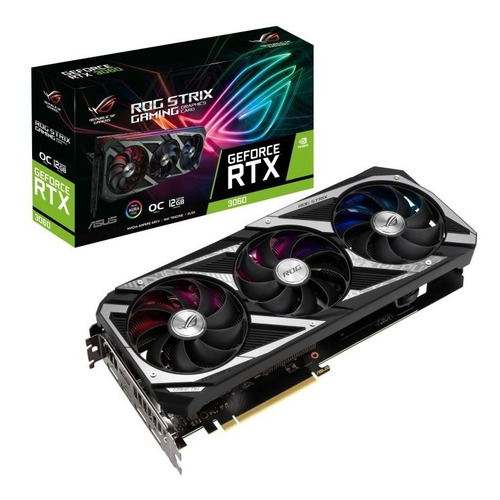 Placa De Video Asus Rtx 3060 Rog Strix Gaming 12gb Oc Nvidia