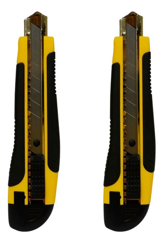 Cutter Trincheta Estilete Chico 9mm Metálico Engomado Brw