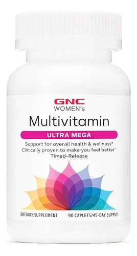 Capsulas Multivitamínicos Gnc Ultra Mega 90 Caps Sem Sabor