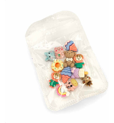 Decoración De Uñas Kawaii 3d Dije Muñequitos Animados Figura