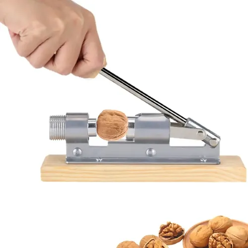 Cascanueces De Acero Inoxidable – Para Nueces, Avellanas, Almendras Y Hasta Mariscos, Con Mango Antideslizante