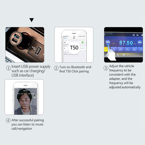 Transmisor Fm Receptor Bluetooth 5.1 10m Adaptador De Audio