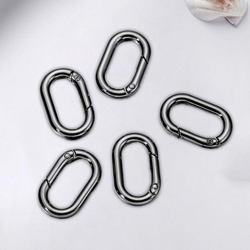 3 X 5 Piezas De Anillos Ovalados De Resorte, Mosquetones,