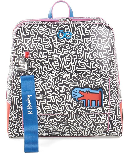 Cloe Mochila Mediana Keith Haring X Oe Edición Especial Dht