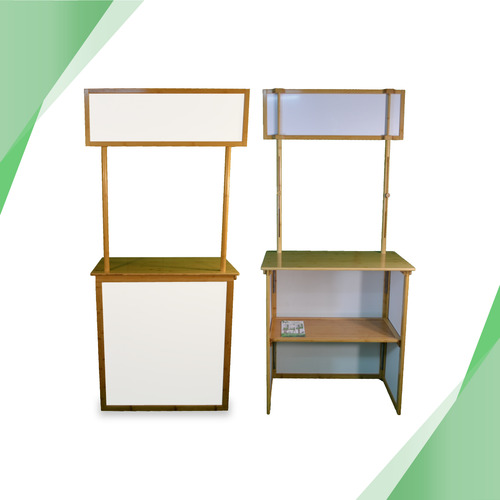 Demo Counter Stand Portátil Bambú Sin Publicidad
