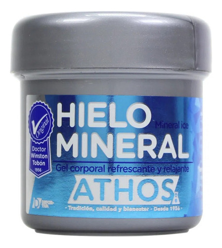  Hielo 400gr Mineral Gel Aceite Athos Masa - g  Fragancia Hielo Mineral Gel