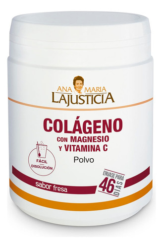 Colageno Con Magnesio Y Vitamina C Sabor Fresa Polvo X 350g 