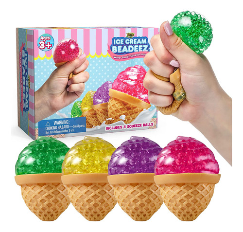 Beadeez Ice Cream Squeeze Stress Relief Balls |   Senso...