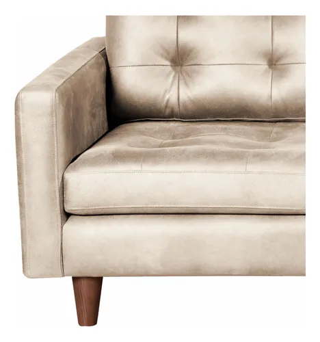 Sofa Napoles 2 Cuerpo Cuero Kentucky - Latam Home