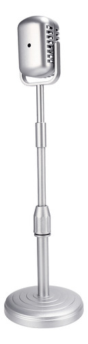 2x Modelo De Suporte De Microfone De Mesa Com Altura Ajustáv