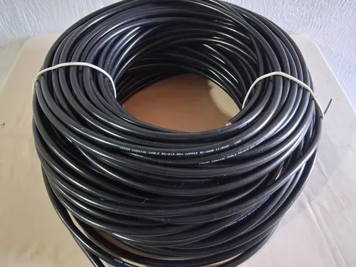 Metro De Cable Coaxial Rg-213 Flexible Baja Pérdida 50 Ohms (Usado)