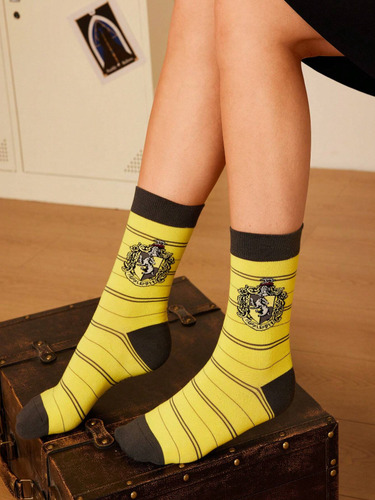 Kit Meias Harry Potter Cano Médio Licenciadas Unissex Shein