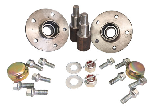 Par Cubo Completos Vw 5x100 P/ Carretinha Reboque