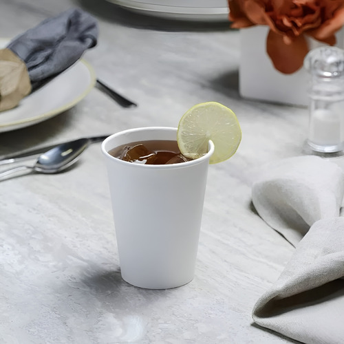 100 Vasos Polipapel Vasos Plasticos Desechables C/tapa 12 Oz