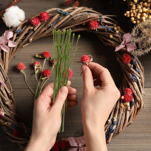 50 Unidades De Tallos Florales Artificiales, Tallos De Flore