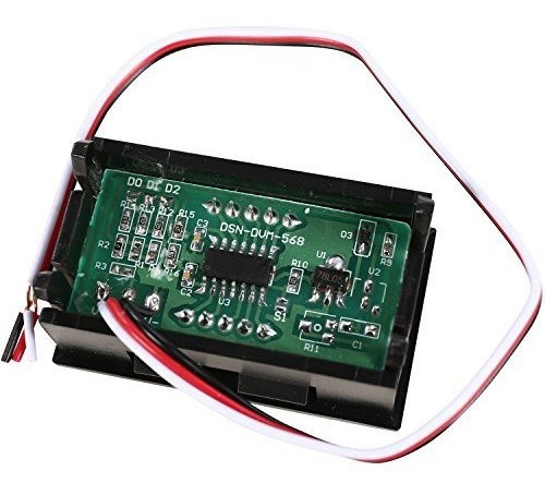 Voltimetro Digital 3 Cable Dc 0,00 5 Pantalla Led