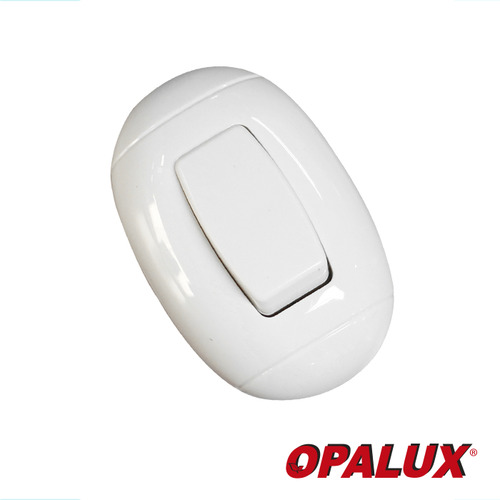 Interruptor Simple Oval Op-223-1wh Opalux Mihaba
