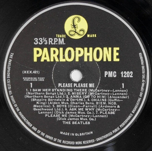 Lp The Beatles Please Please Me Mono 1963 Sold In Uk (Usado)
