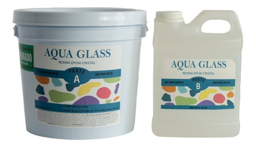 Resina Epoxica Aqua Glass Alto Espesor 3.55kg - (a+b)