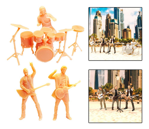 Resin 1/64 Unpainted Figures Model Miniature Street Scene