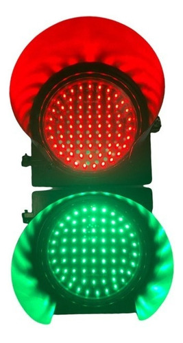 Semáforo Led 2 Fases 127/220V Com Suporte Nbr7995 Da Abnt Luz Verde E Vermelho 127/220V