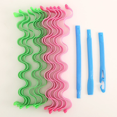 Kit De Peinado For Rizos En Espiral, Rollo De Plástico Para