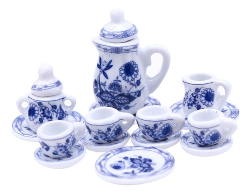 15x Casa De Muñecas En Miniatura Tetera Taza Juego Estilo A