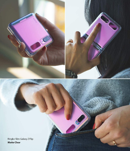 Imagen 5 de 8 de Funda Galaxy Z Flip Ringke Slim 100% Original Rigida Tpu