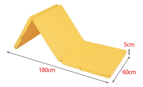 Estera De Ejercicio Plegable Triple, Almohadilla De Para