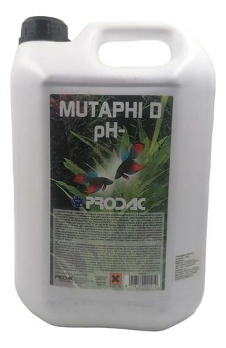 Prodac Solucion Baja Ph Mutaphi D 5lt Acuario Peces Pecera