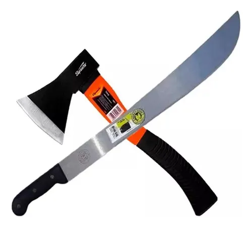 Machadinha 600g Sparta/mtx + Facão Para Mato Duas Caras 14