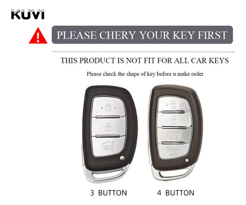 Capa Para Chave Hyundai Creta Com 4 Botões