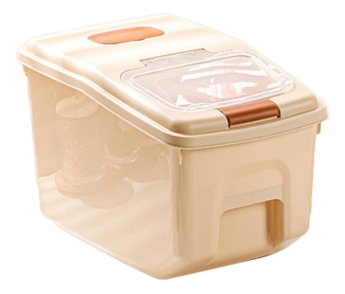 Recipiente De Armazenamento De Capacidade 10kg Tampa Branca