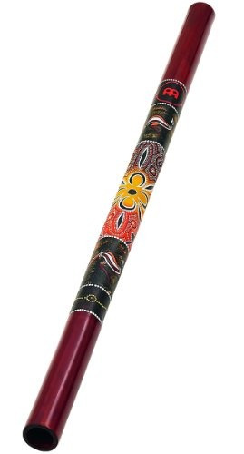 Meinl Didgeridoo, 47 Bamboo Shell In Red With Hand Painted