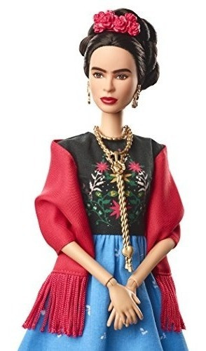 Imagen 3 de 6 de Barbie Inspiradora Mujer Frida Kahlo Doll