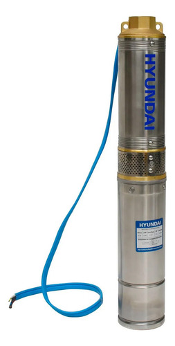 Bomba Agua 1/4 Hp Monofásica Pozo 4-1 1/4 Hywp250g Hyundai Color Cafe