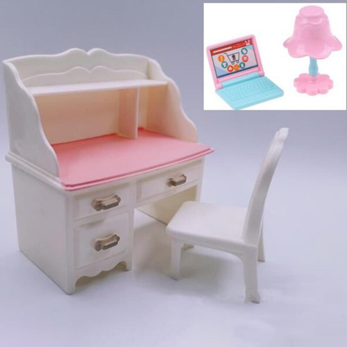 5 Set De Mobiliario De Oficina En Miniatura Para 5 Piezas
