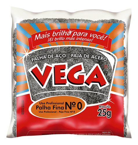 Palha De Aco Vega N°0 - Kit C/20 Unidades