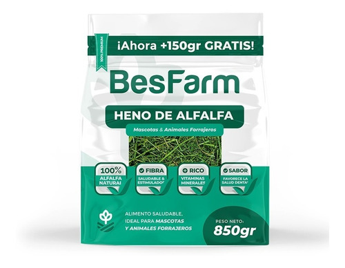 4kg Heno De Alfalfa Besfarm Conejo, Cuy, Chinchilla