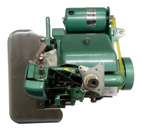 Overloque Semi Industrial Portátil Motor Acoplado 1350rpm, Cor Verde