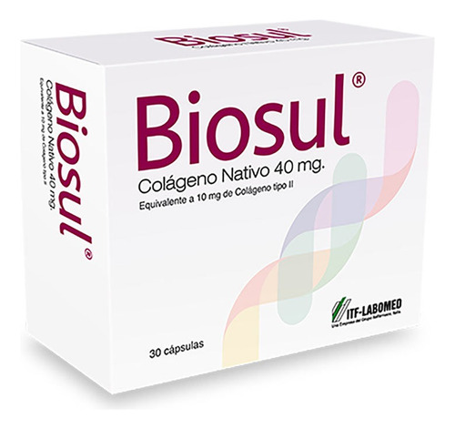 Biosul 40 Mg Colágeno Nativo. 30 Cápsulas