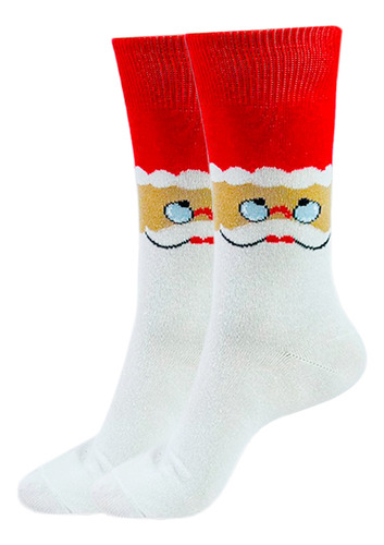 Calcetines Navideños Diseño De Cara De Santa Claus