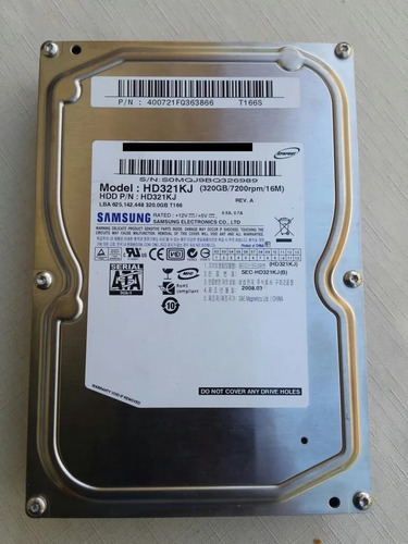 Disco Duro Sata 320gb Samsung Para Computador De Escritorio